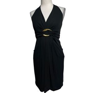 BCBGMAXAZRIA Sexy Little Black Dress Cocktail Dress Halter Dress Size XSmall